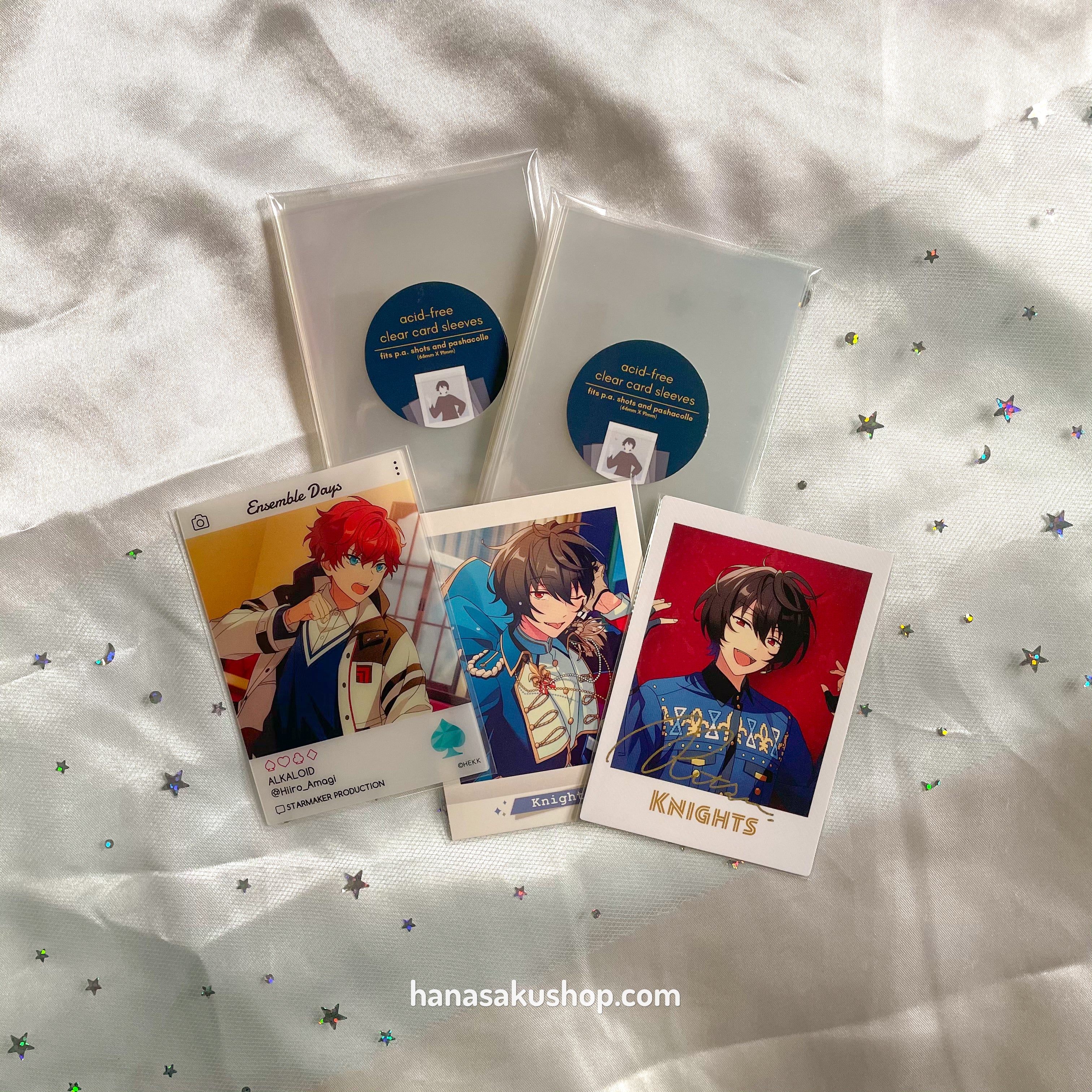 Acid-free card sleeves for P.A. Shots and Pashacolle