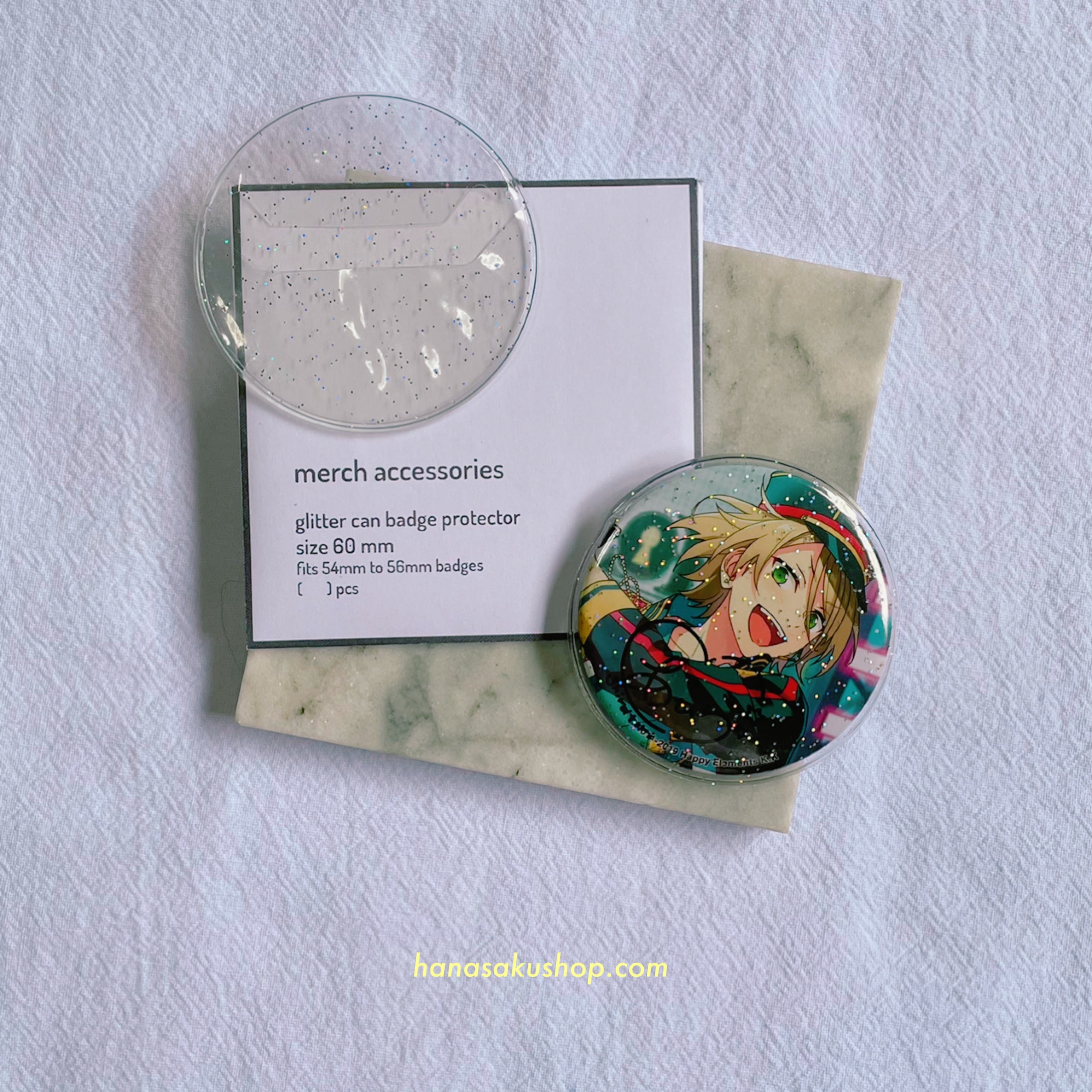 Glitter Badge Protectors for 54-56mm badges