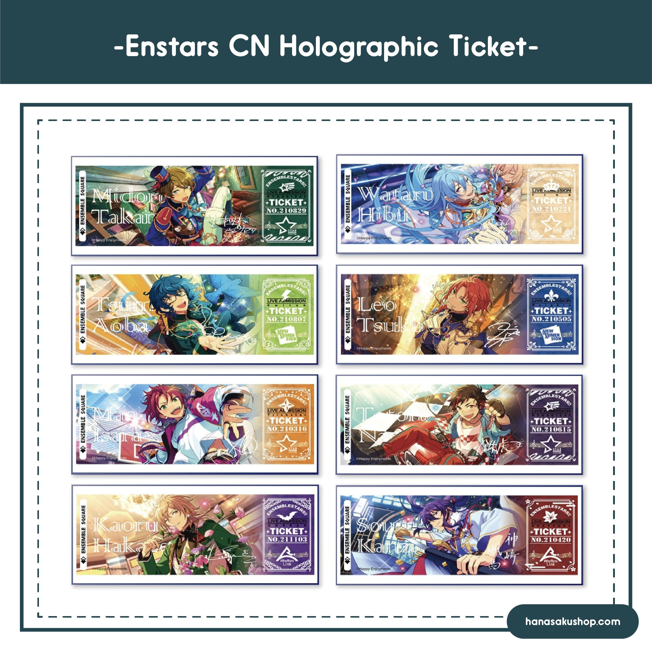 [IN-STOCK] Ensemble Stars CN Holographic Tickets Vol.02