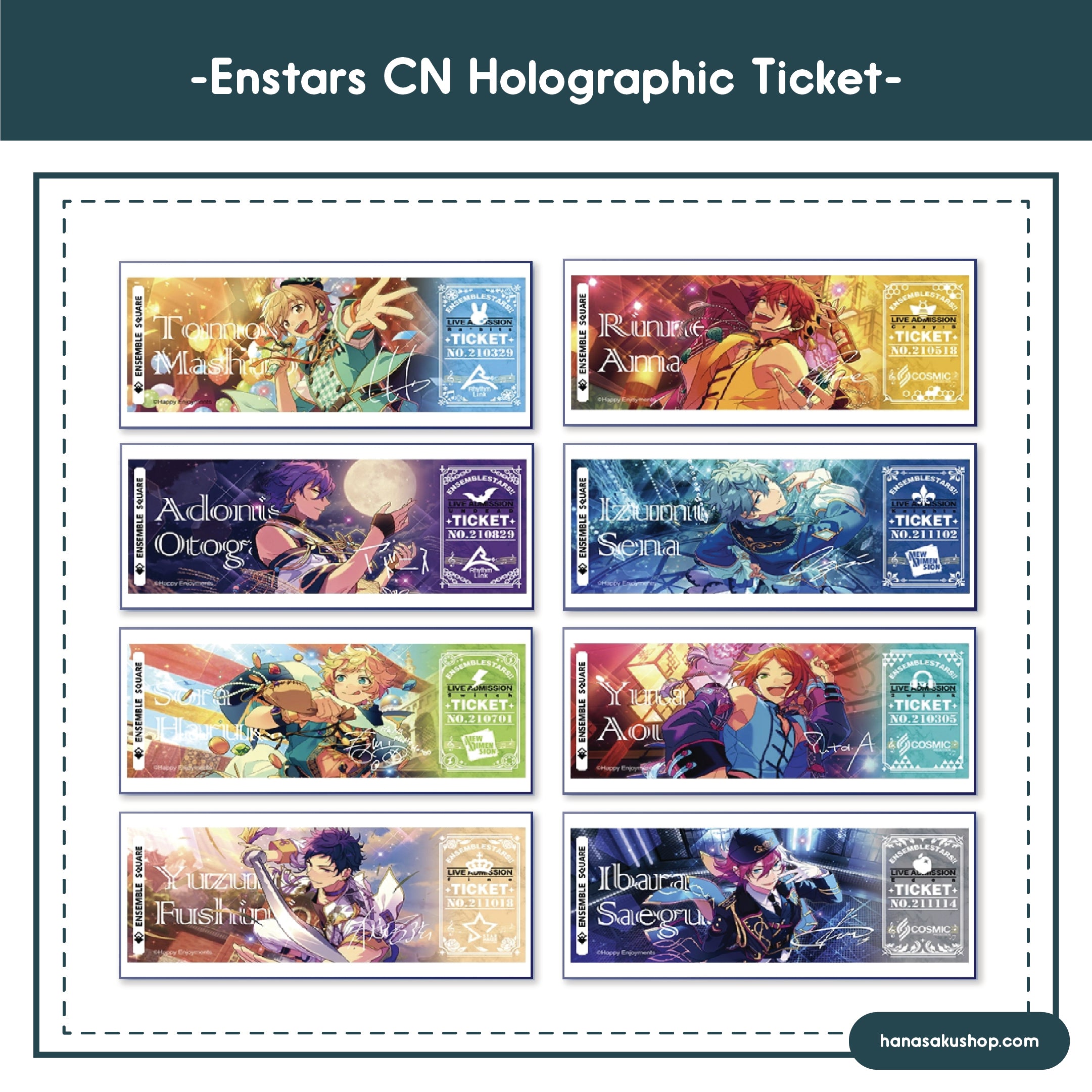 [IN-STOCK] Ensemble Stars CN Holographic Tickets Vol.02