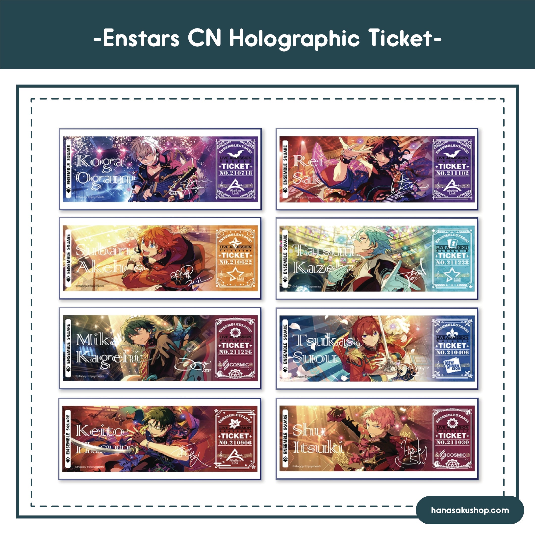 [IN-STOCK] Ensemble Stars CN Holographic Tickets Vol.02