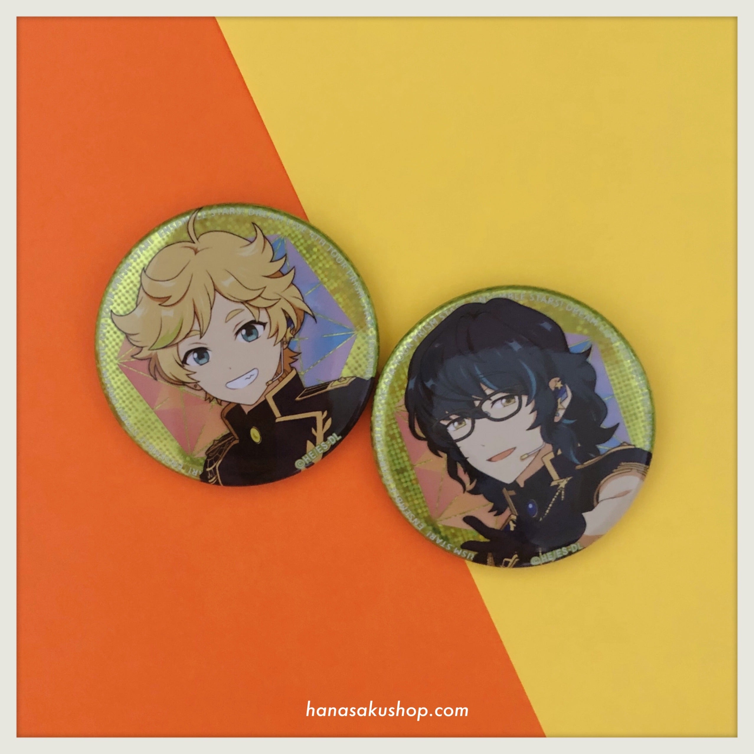 Ensemble Stars! Dream Live 4th Stage (Prism Star) Can Badge - Tsumugi/Sora