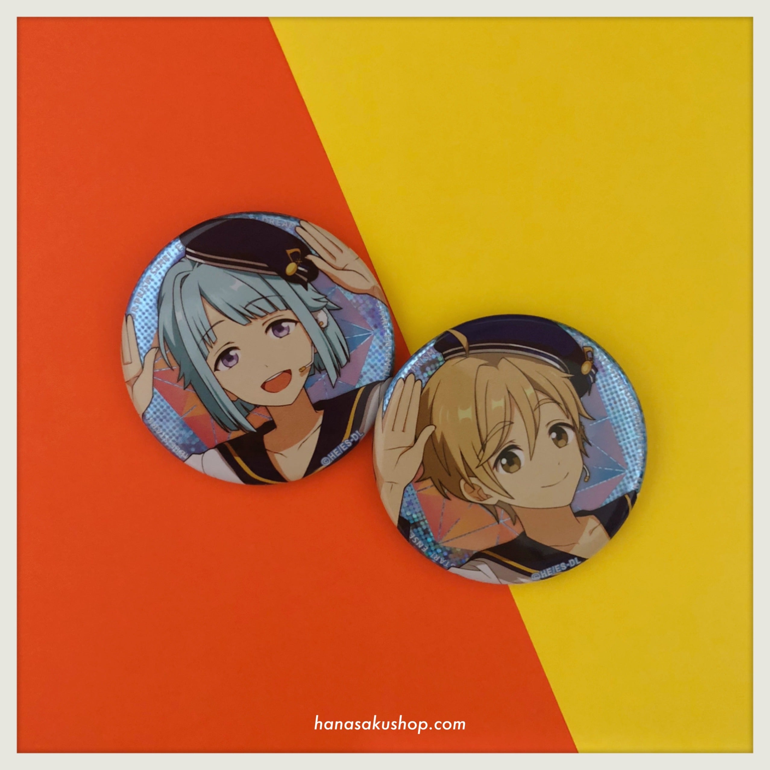 Ensemble Stars! Dream Live 4th Stage (Prism Star) Can Badge - Hajime/Tomoya