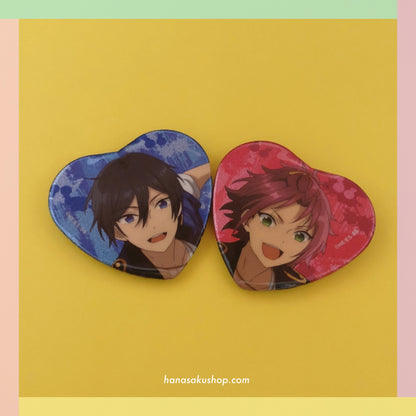 Ensemble Stars! Starry Stage 3rd Heart Glitter Can Badge - Hokuto/Mao