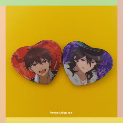 Ensemble Stars! Starry Stage 3rd Heart Glitter Can Badge - Chiaki/Rei