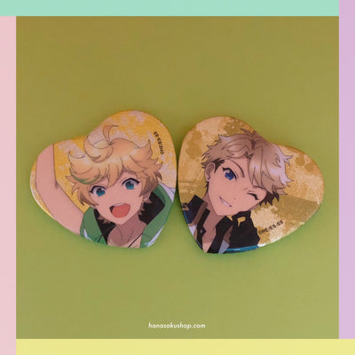 Ensemble Stars! Starry Stage 3rd Heart Glitter Can Badge - Sora/Arashi