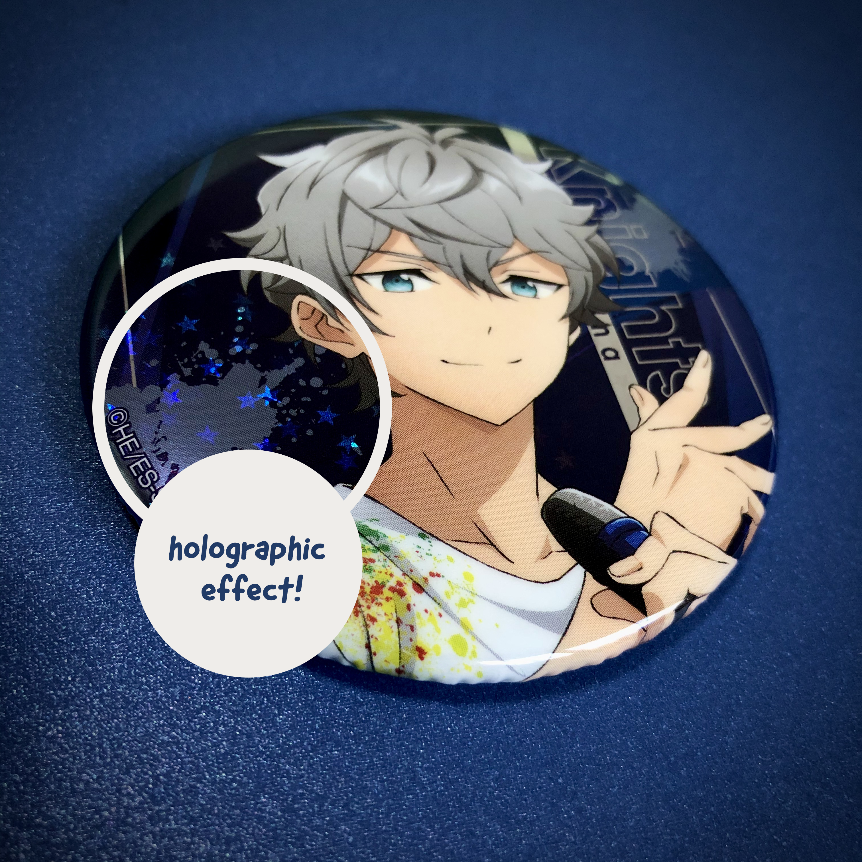 Ensemble Stars! Starry Stage 3rd Hologram Can Badge - Sena Izumi