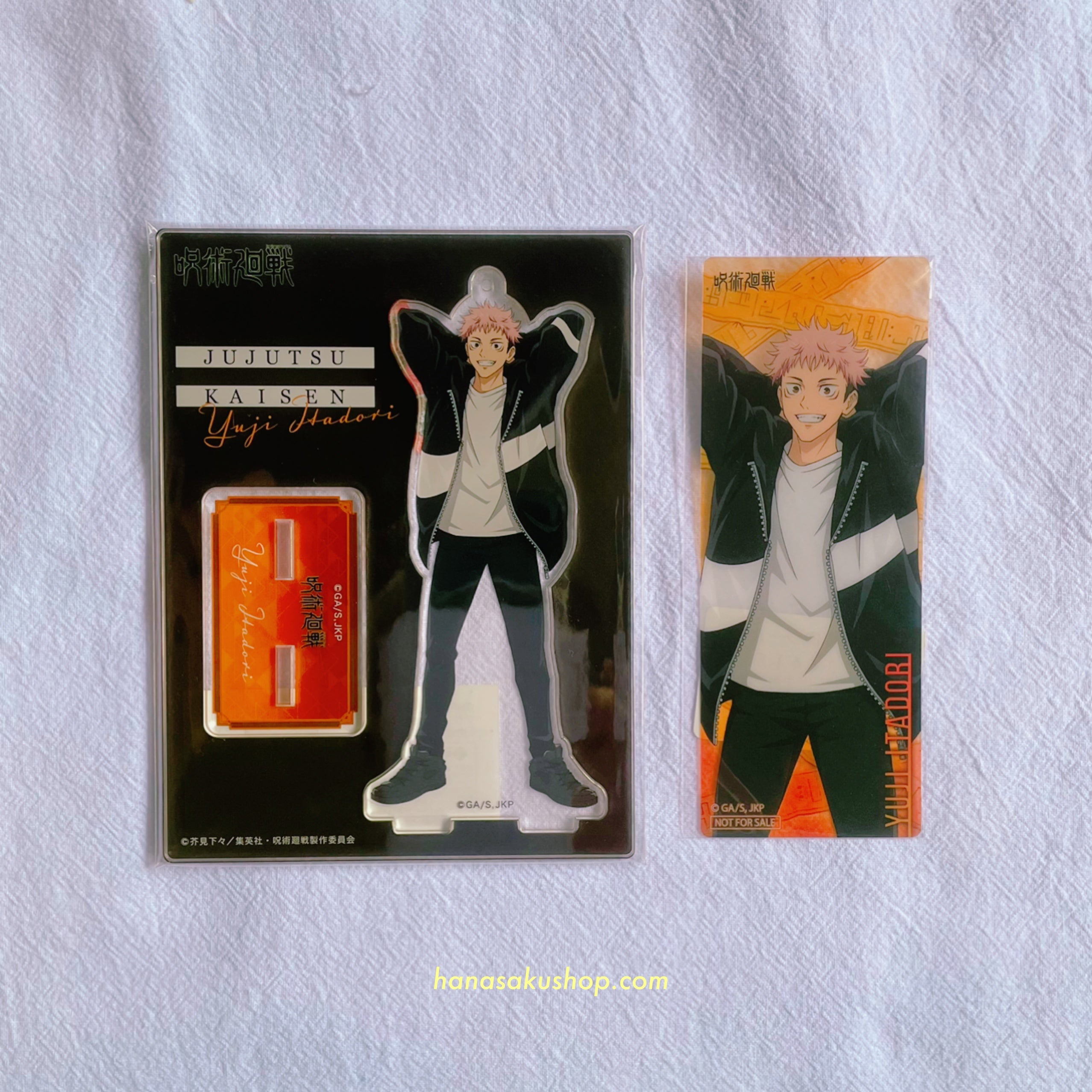 Jujutsu Kaisen Odekake Acrylic Stand and Bookmark set - Itadori