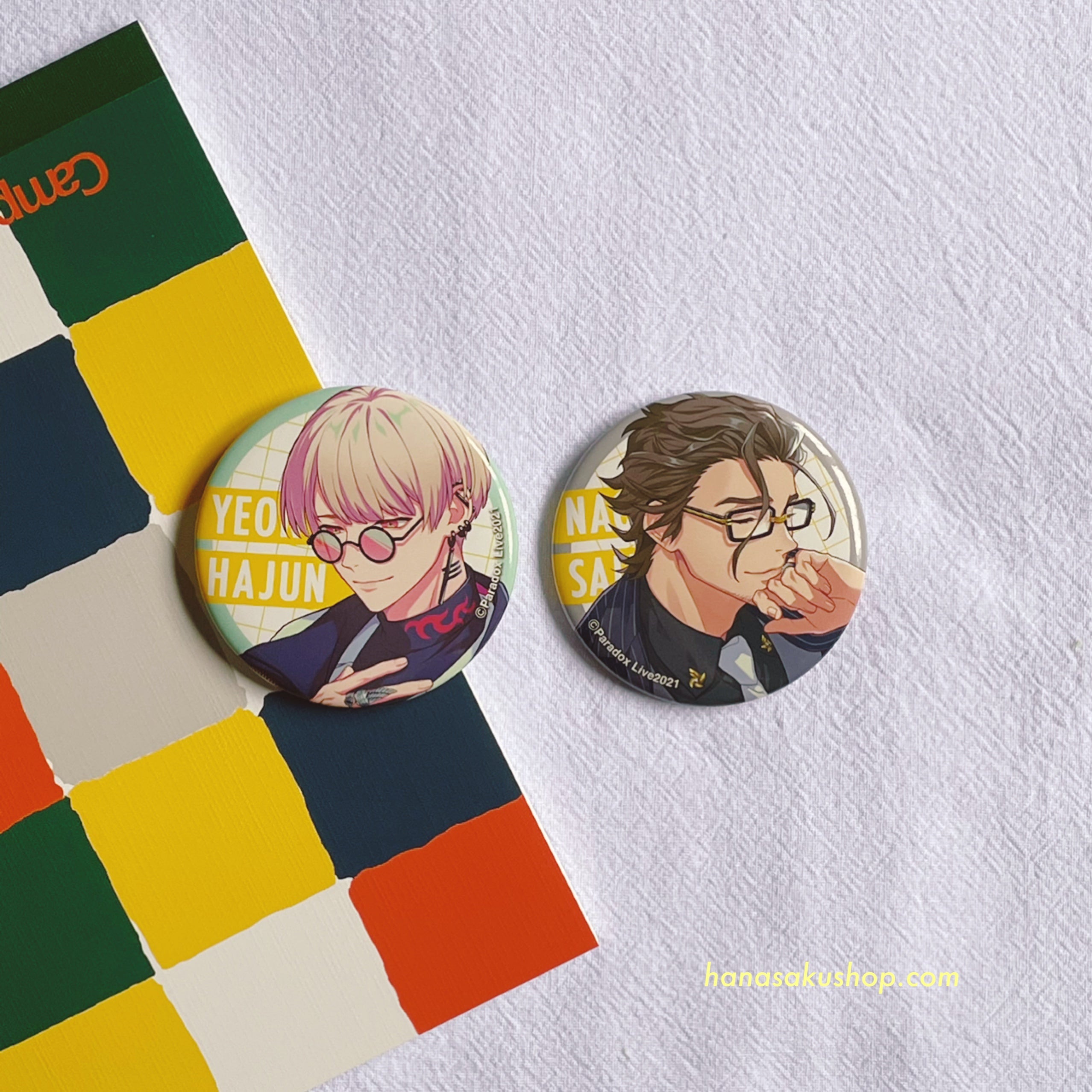 Paradox Live Can Badge Ver.09 - Hajun & Saimon set