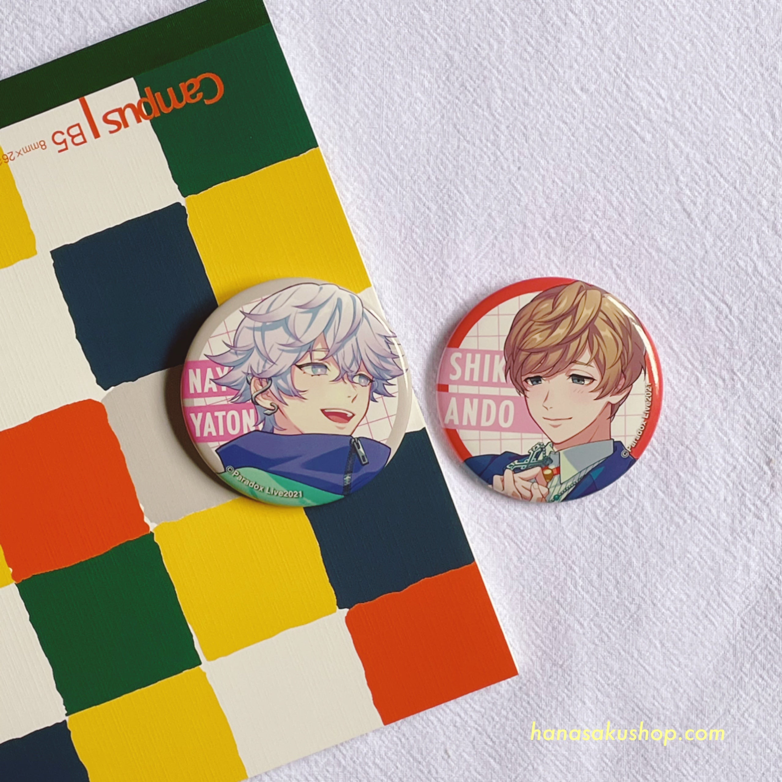 Paradox Live Can Badge Ver.09 - Nayuta & Shiki set