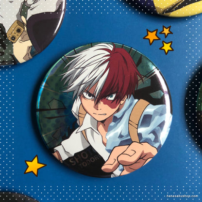 Boku no Hero Academia Metallic Character Badge ~ Todoroki