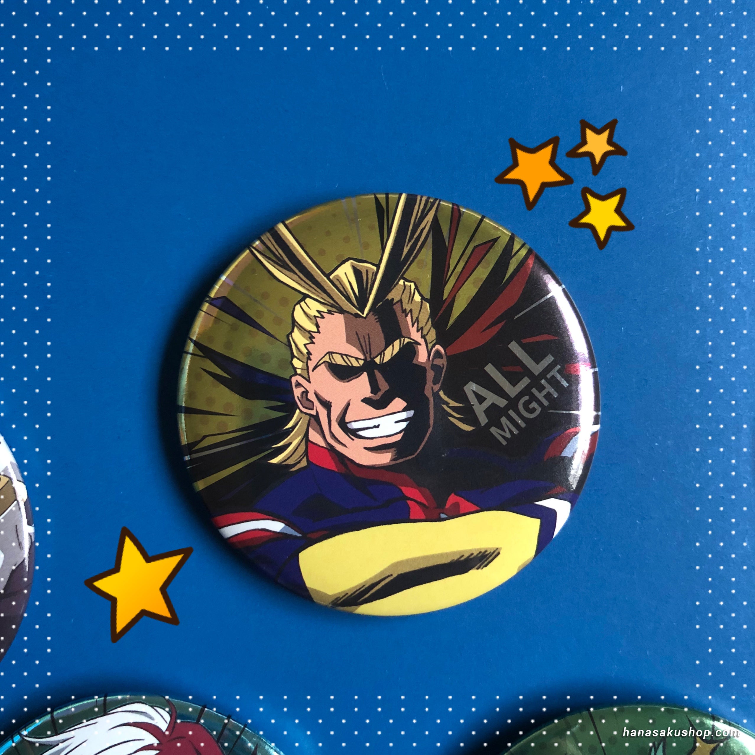 Boku no Hero Academia Metallic Character Badge ~ All Might