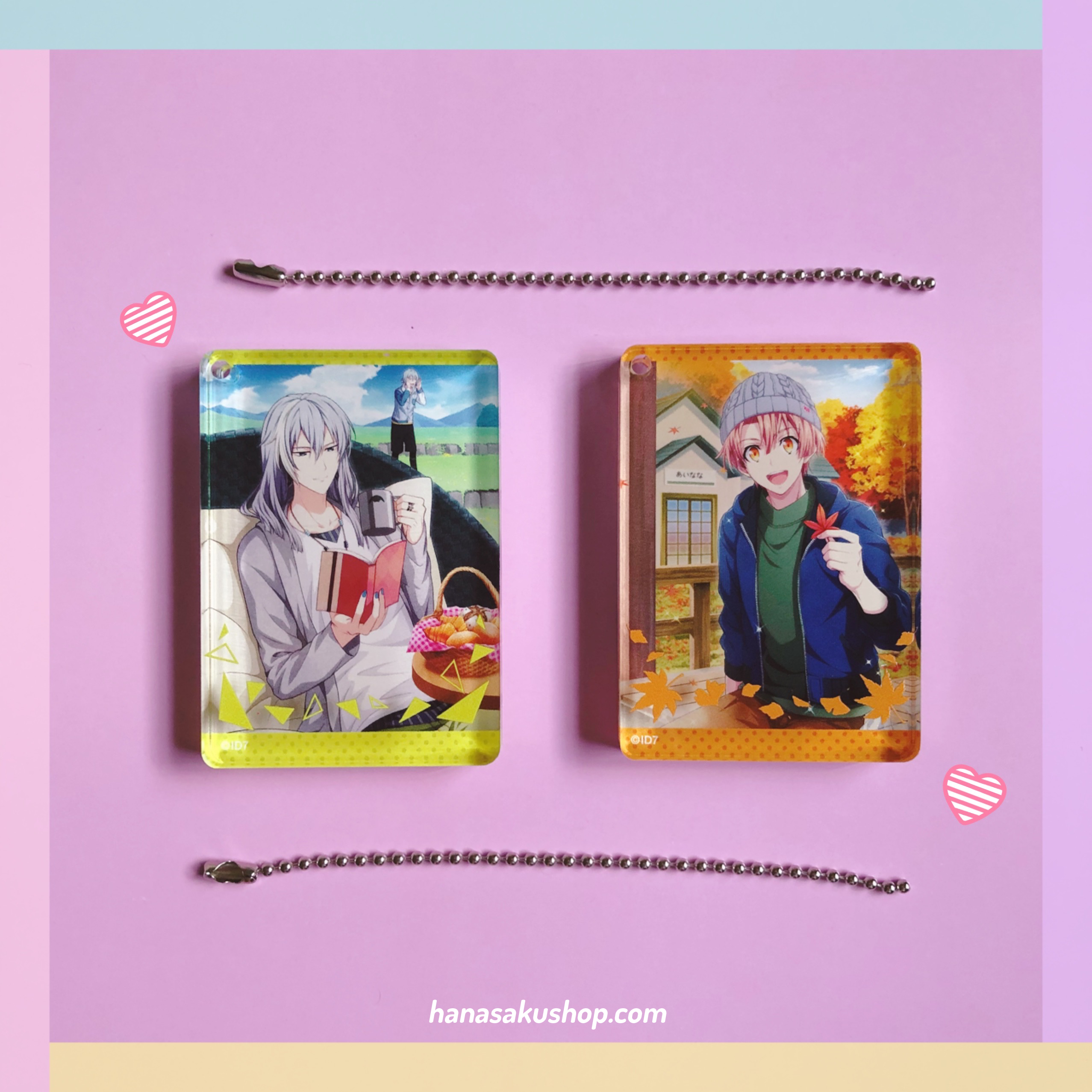 IDOLiSH7 Square Acrylic Key Holder ~ Yuki