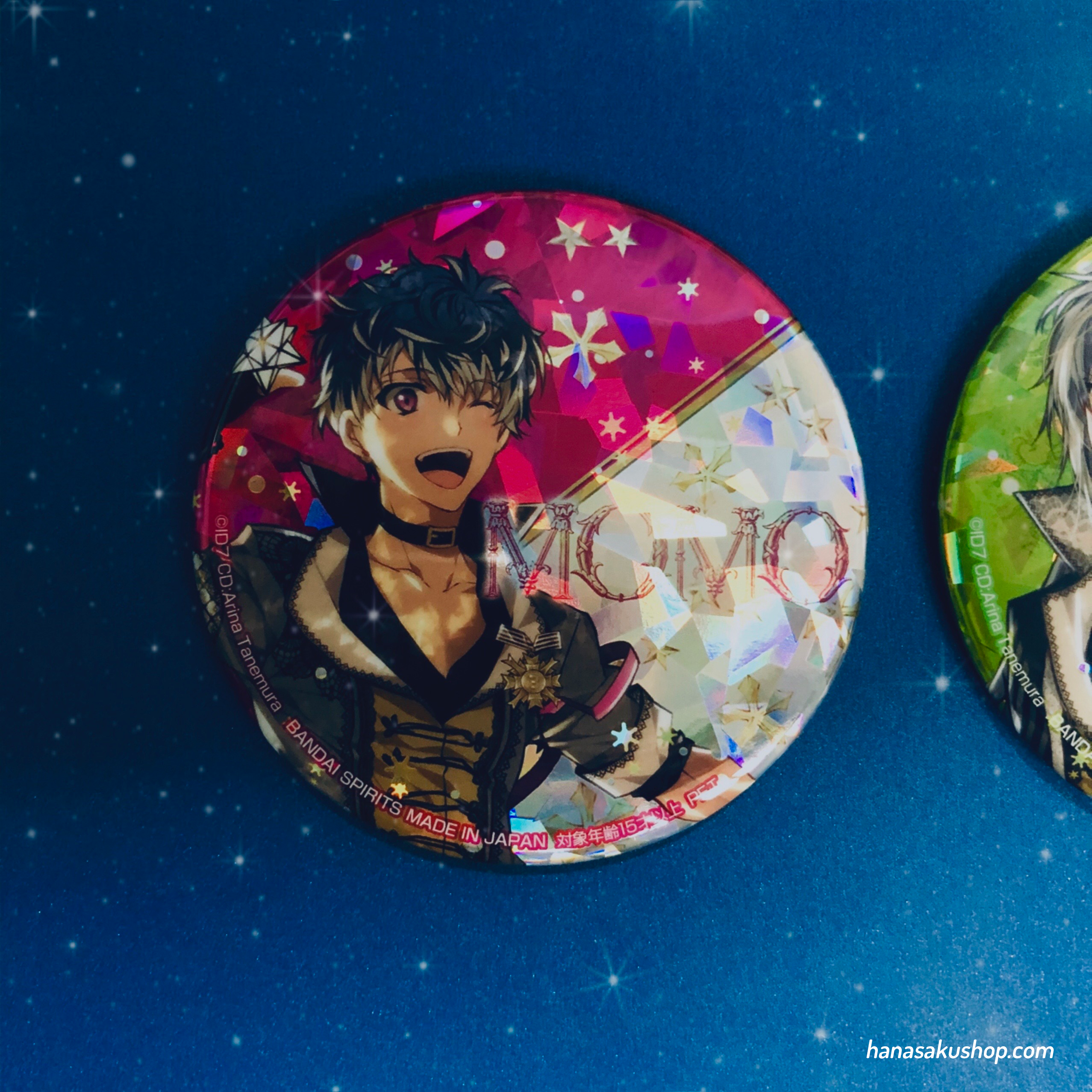 IDOLiSH7 Holographic Can Badge 3rd Anniversary special ver. ~ Momo