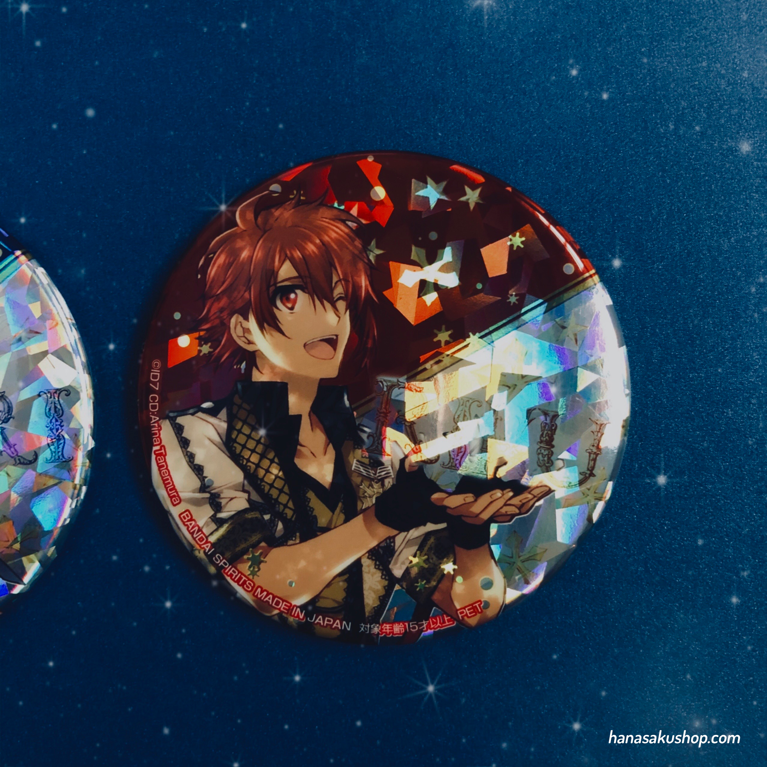 IDOLiSH7 Holographic Can Badge 3rd Anniversary special ver. ~ Riku