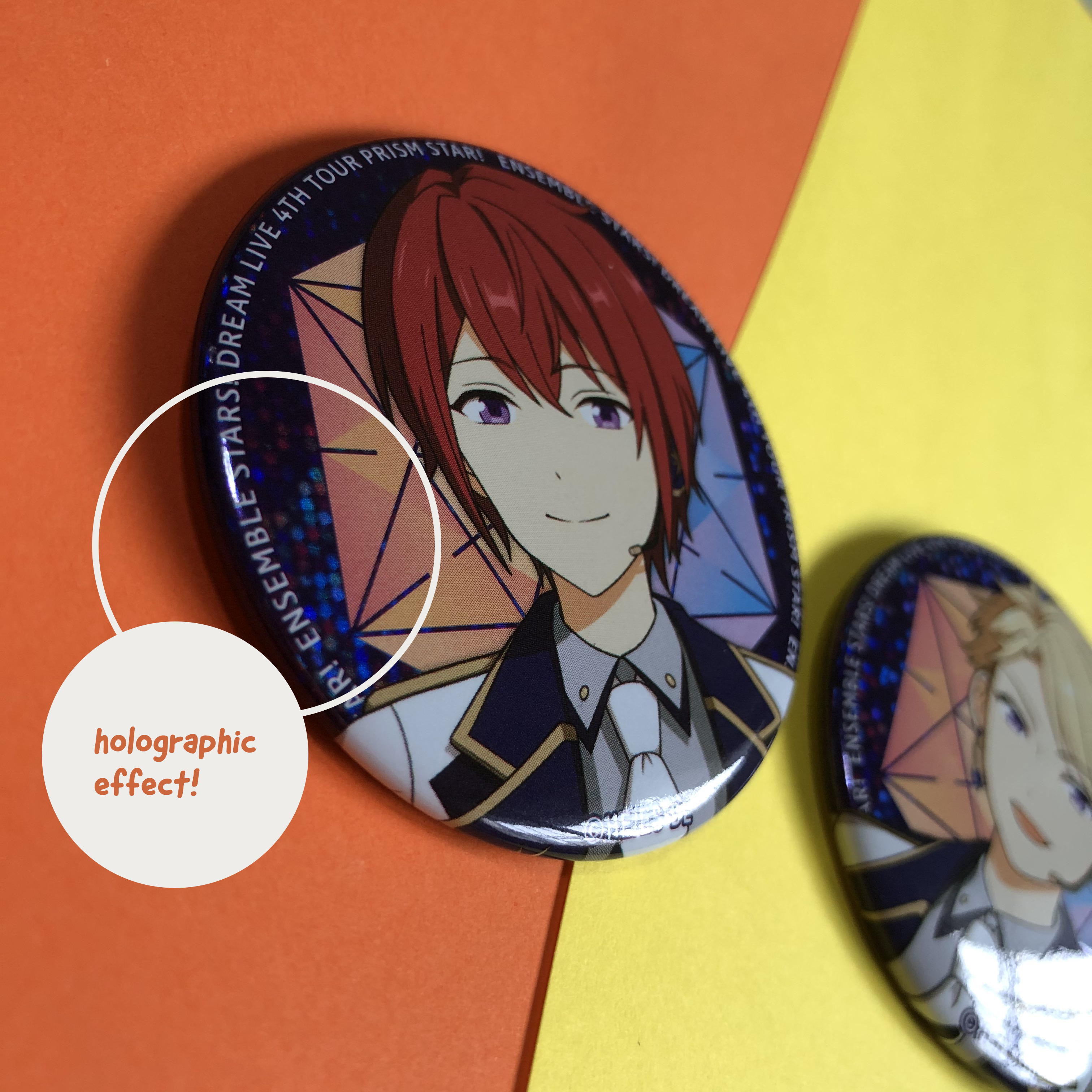 Ensemble Stars! Dream Live 4th Stage (Prism Star) Can Badge - Tsumugi/Sora